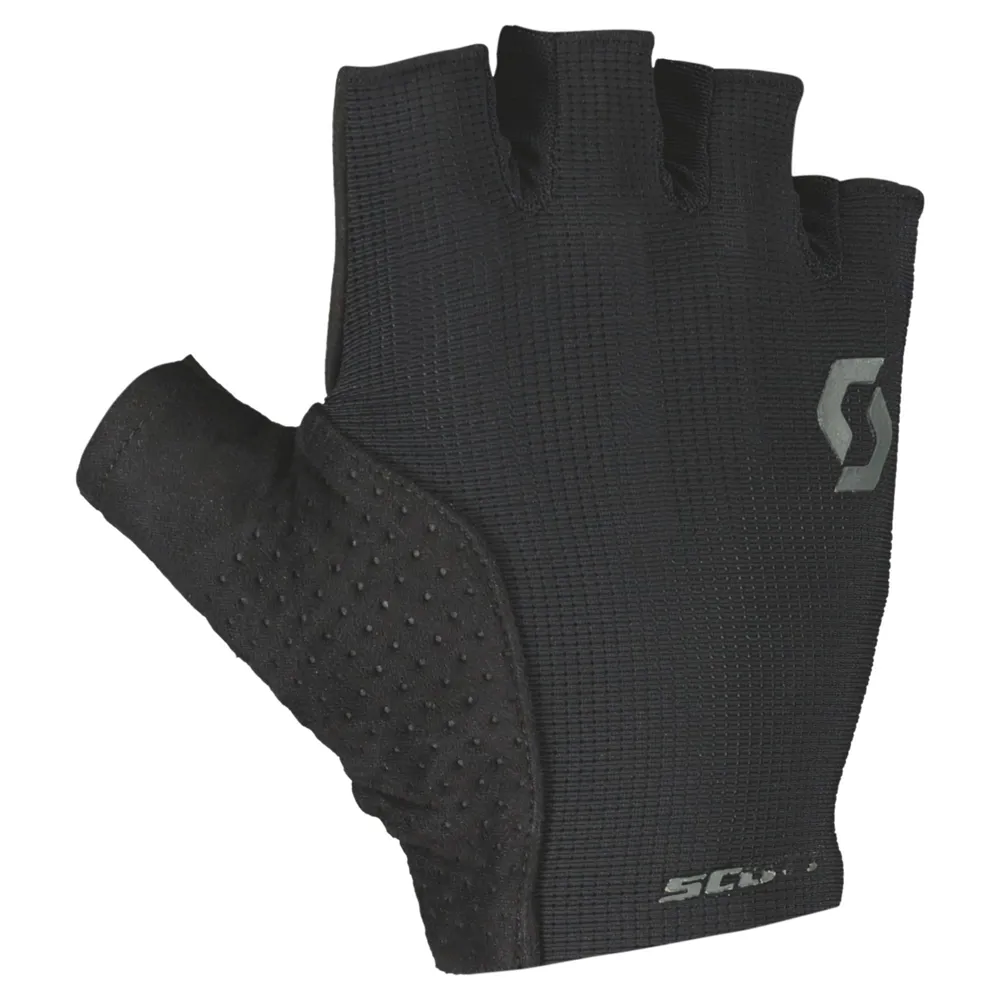 uPRISE Bikes Scott Essential Gel Short Finger Gloves - Black | Price match, 365 day return s, 18-Month Warranty, Finance Available & Free UK Delivery