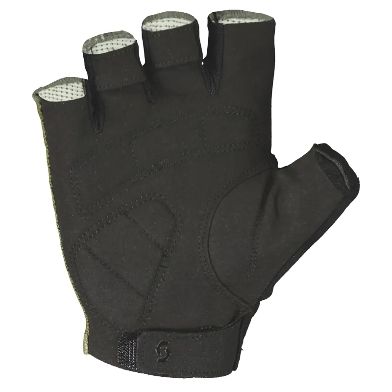 Scott Essential Gel Short Finger Gloves - Fir Green-1