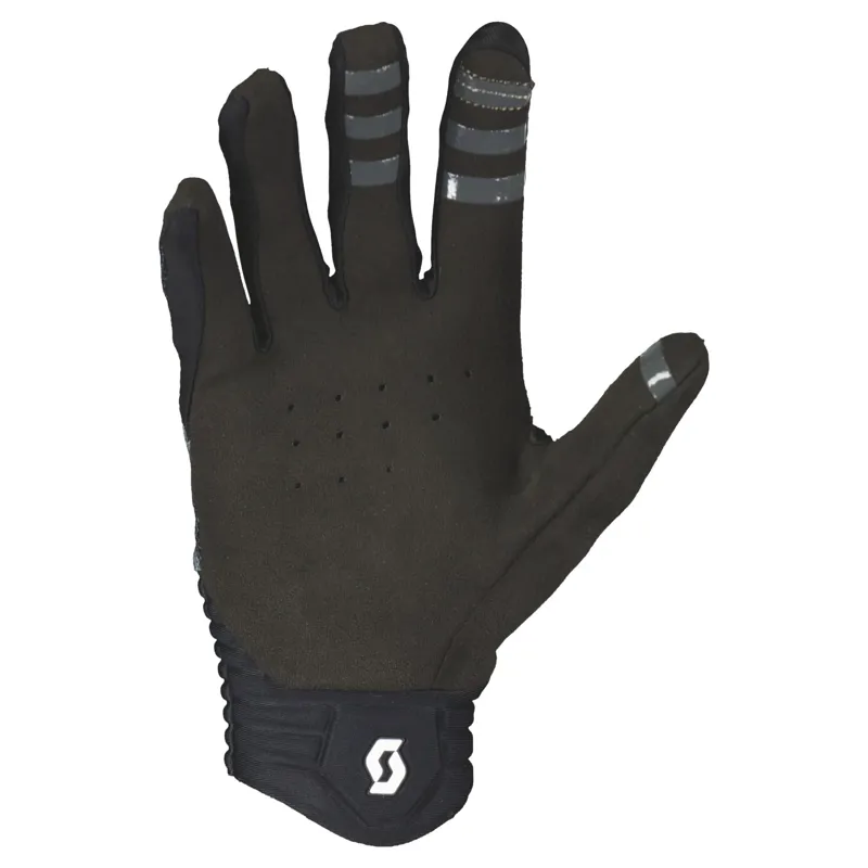 Scott DH Factory Long Finger MTB Gloves - Black/Light Grey-1