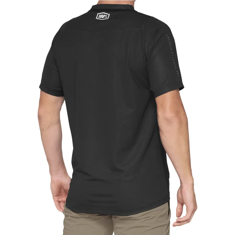 100 Percent Celium Short Sleeve Jersey - Black/Grey-1