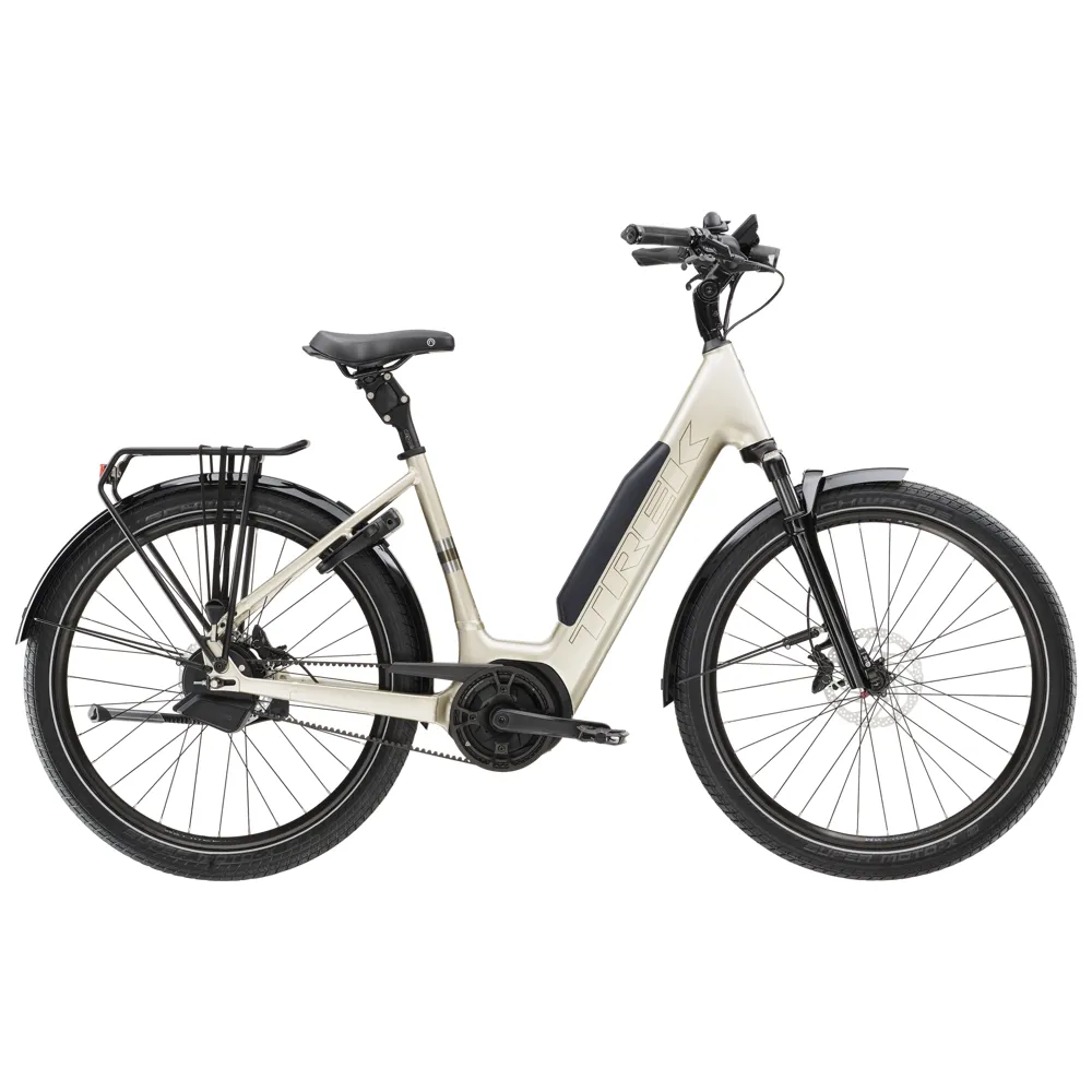 uPRISE Bikes Trek District+ 5 Low Step 800wh 2026 Electric Hybrid Bike - Supernova | Price match, 365 day return s, 18-Month Warranty, Finance Available & Free UK Delivery