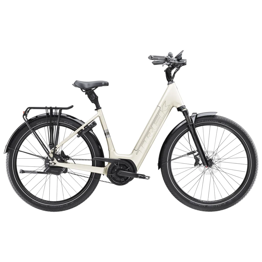 uPRISE Bikes Trek District+ 5 Low Step 545wh 2026 Electric Hybrid Bike - Supernova | Price match, 365 day return s, 18-Month Warranty, Finance Available & Free UK Delivery