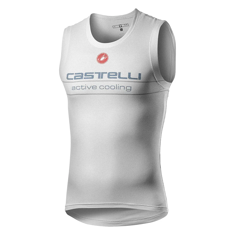 uPRISE Bikes Castelli Active Cooling Sleeveless Base Layer - Silver Grey | Price match, 365 day return s, 18-Month Warranty, Finance Available & Free UK Delivery