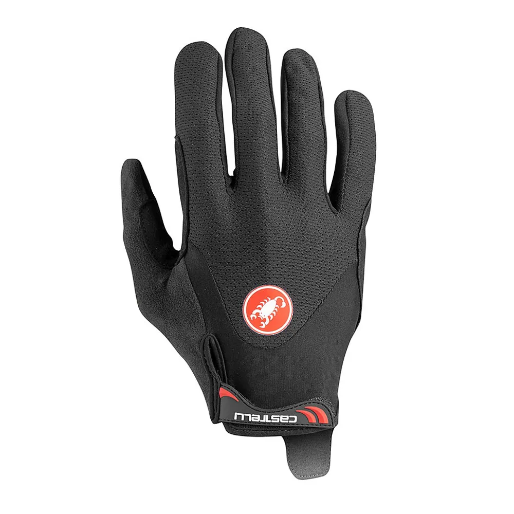 uPRISE Bikes Castelli Arenberg Gel Long Finger Gloves - Black | Price match, 365 day return s, 18-Month Warranty, Finance Available & Free UK Delivery