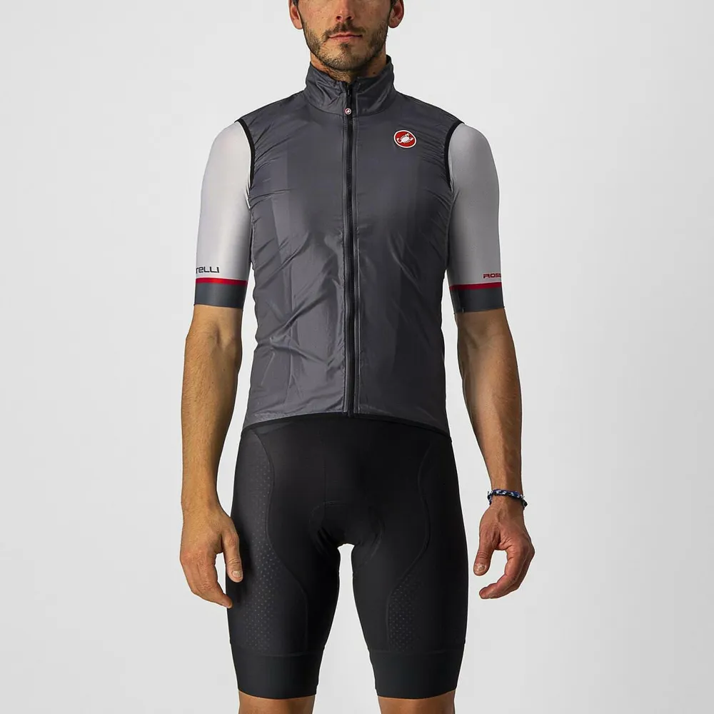 uPRISE Bikes Castelli Aria Men's Windproof Vest - Dark Grey | Price match, 365 day return s, 18-Month Warranty, Finance Available & Free UK Delivery