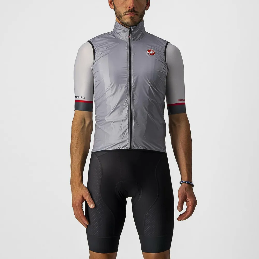 uPRISE Bikes Castelli Aria Men's Windproof Vest - Silver Grey | Price match, 365 day return s, 18-Month Warranty, Finance Available & Free UK Delivery