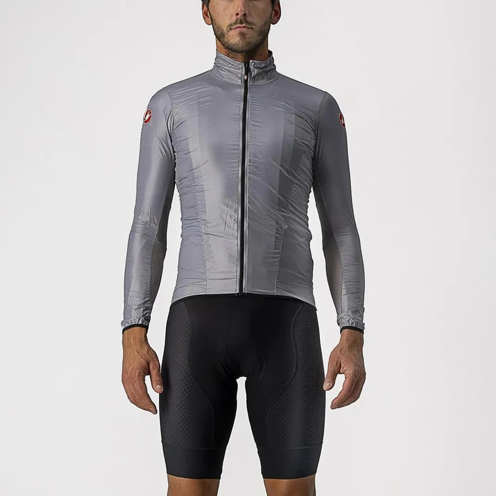 uPRISE Bikes Castelli Aria Shell Men's Windproof Jacket - Silver Grey | Price match, 365 day return s, 18-Month Warranty, Finance Available & Free UK Delivery