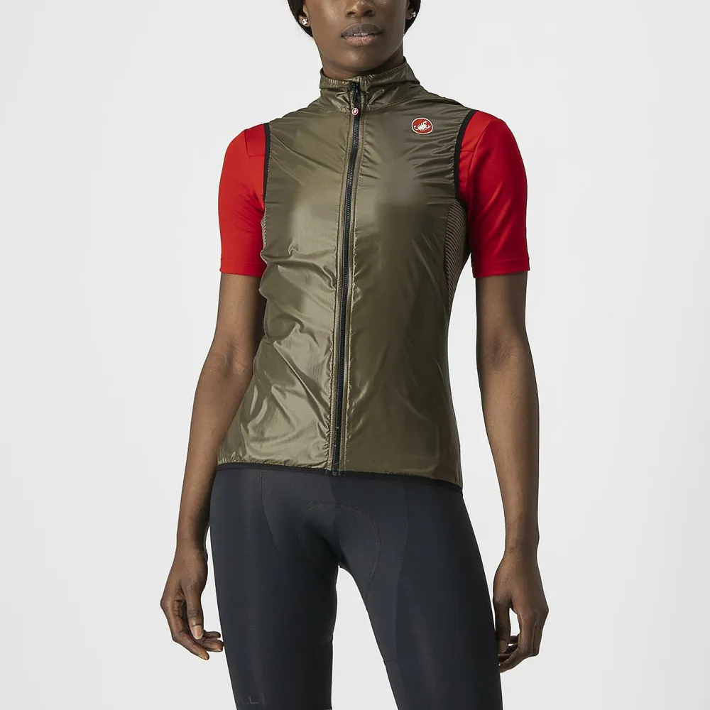 uPRISE Bikes Castelli Aria Women's Windproof Vest - Moss Brown | Price match, 365 day return s, 18-Month Warranty, Finance Available & Free UK Delivery
