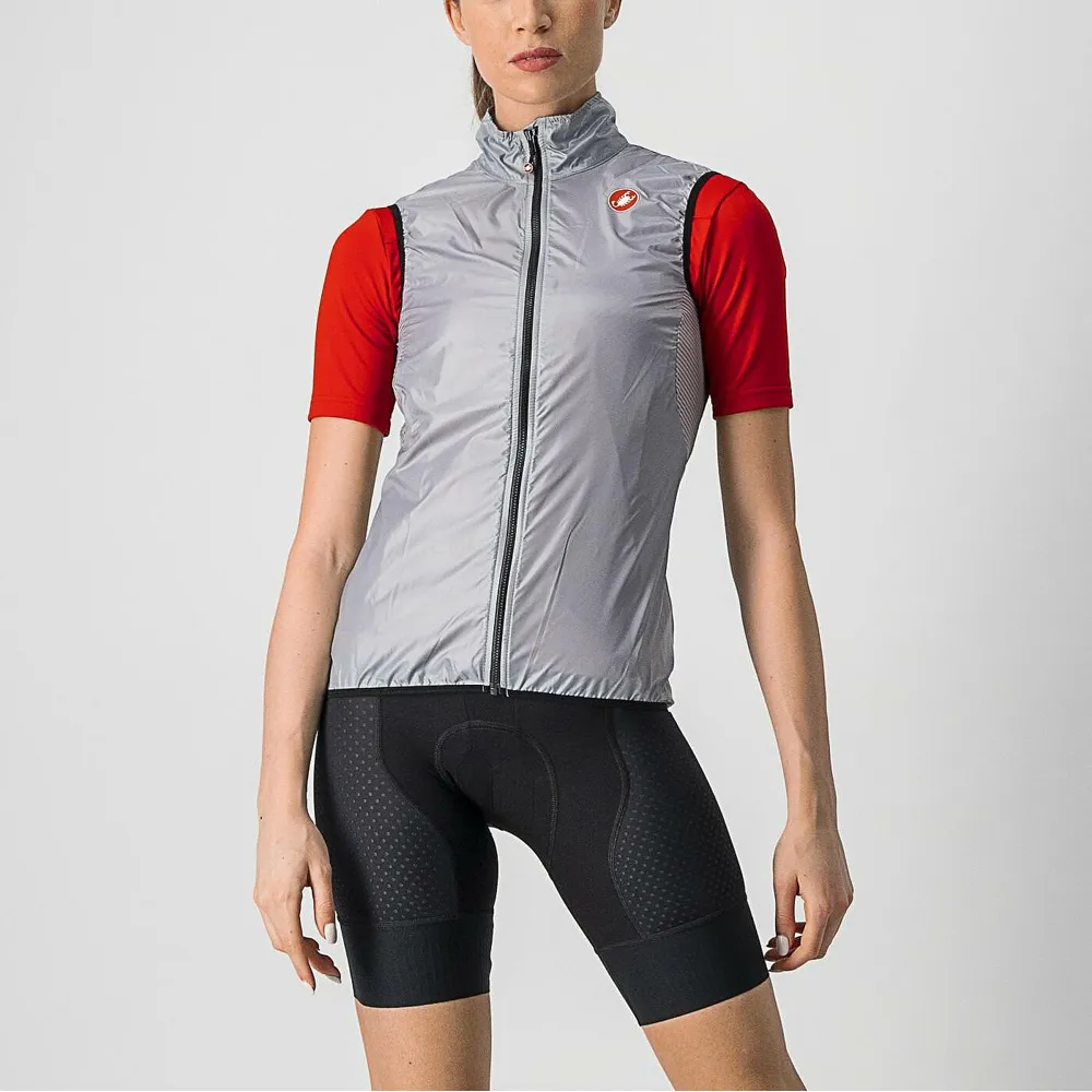 uPRISE Bikes Castelli Aria Women's Windproof Vest - Silver Grey | Price match, 365 day return s, 18-Month Warranty, Finance Available & Free UK Delivery