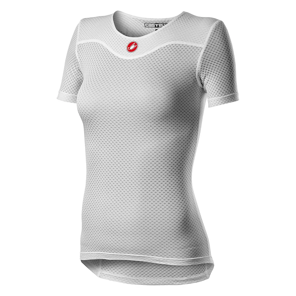 uPRISE Bikes Castelli Pro Issue 2 Womens Short Sleeve Base Layer - White | Price match, 365 day return s, 18-Month Warranty, Finance Available & Free UK Delivery