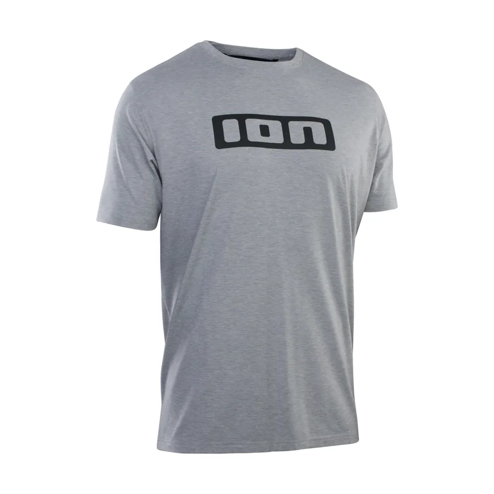 uPRISE Bikes Ion Logo DR Short Sleeve Men's Jersey - Grey Melange | Price match, 365 day return s, 18-Month Warranty, Finance Available & Free UK Delivery