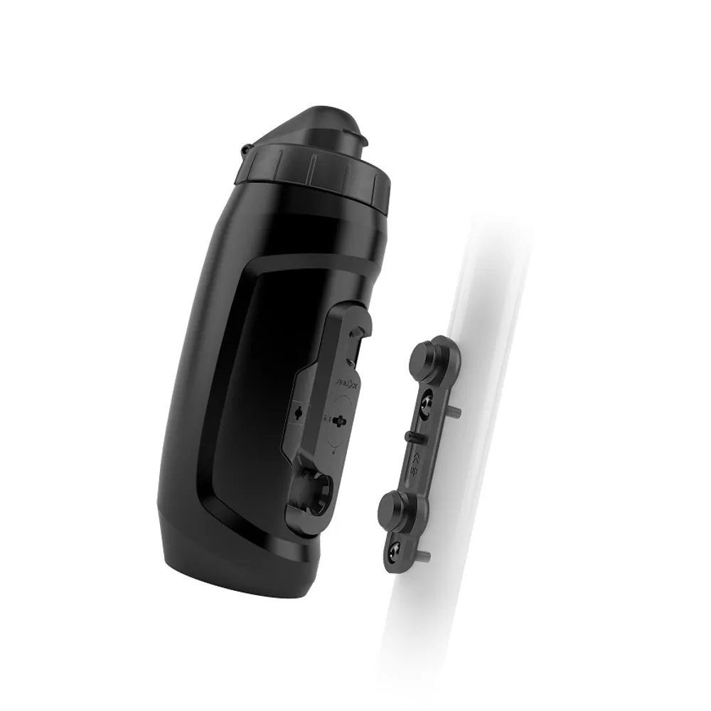 uPRISE Bikes Fidlock TWIST 590ml Water Bottle + Bike Base - Solid Black | Price match, 365 day return s, 18-Month Warranty, Finance Available & Free UK Delivery