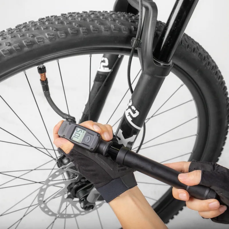 Topeak Mountain Digital 2stage MTB Shock/Tyre Pump - Black-4
