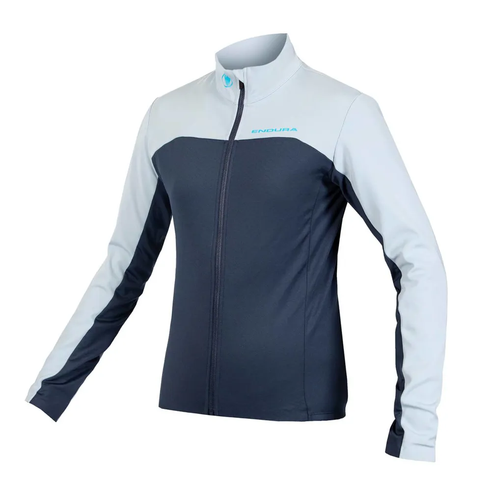 uPRISE Bikes Endura FS260-Pro Roubaix Men's Full Zip Long Sleeve Jersey - Ink Blue | Price match, 365 day return s, 18-Month Warranty, Finance Available & Free UK Delivery