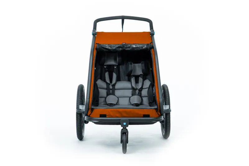 Cube Kids Trailer Double CMPT - X Actionteam Grey/Orange-4