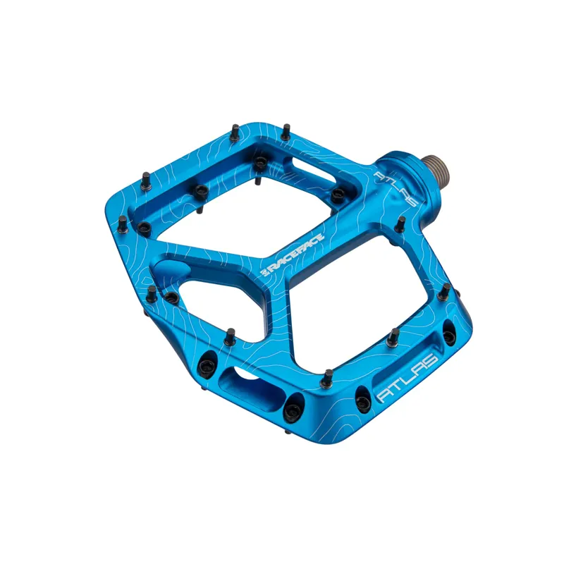 Race Face Atlas Flat MTB Pedals - Blue-1