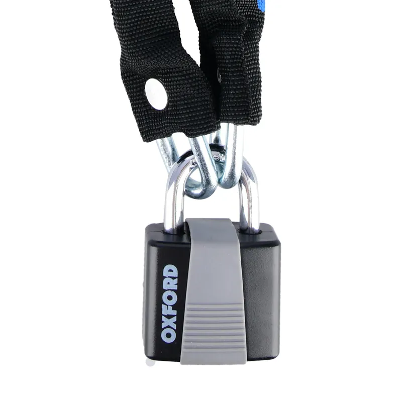 Oxford Chain 6 Chain and Padlock 9oomm x 6mm - Black-3