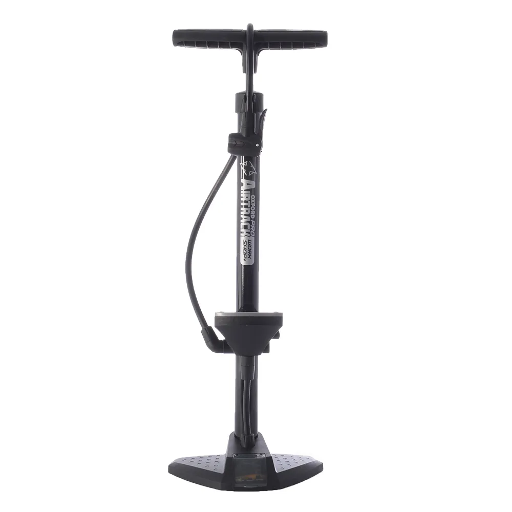 uPRISE Bikes Oxford Airtrack Workshop Steel Floor Pump with Gauge - Black | Price match, 365 day return s, 18-Month Warranty, Finance Available & Free UK Delivery