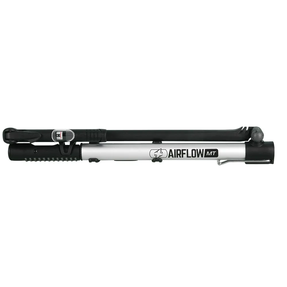 uPRISE Bikes Oxford Airflow MT Mini Track Pump with Gauge - Silver | Price match, 365 day return s, 18-Month Warranty, Finance Available & Free UK Delivery