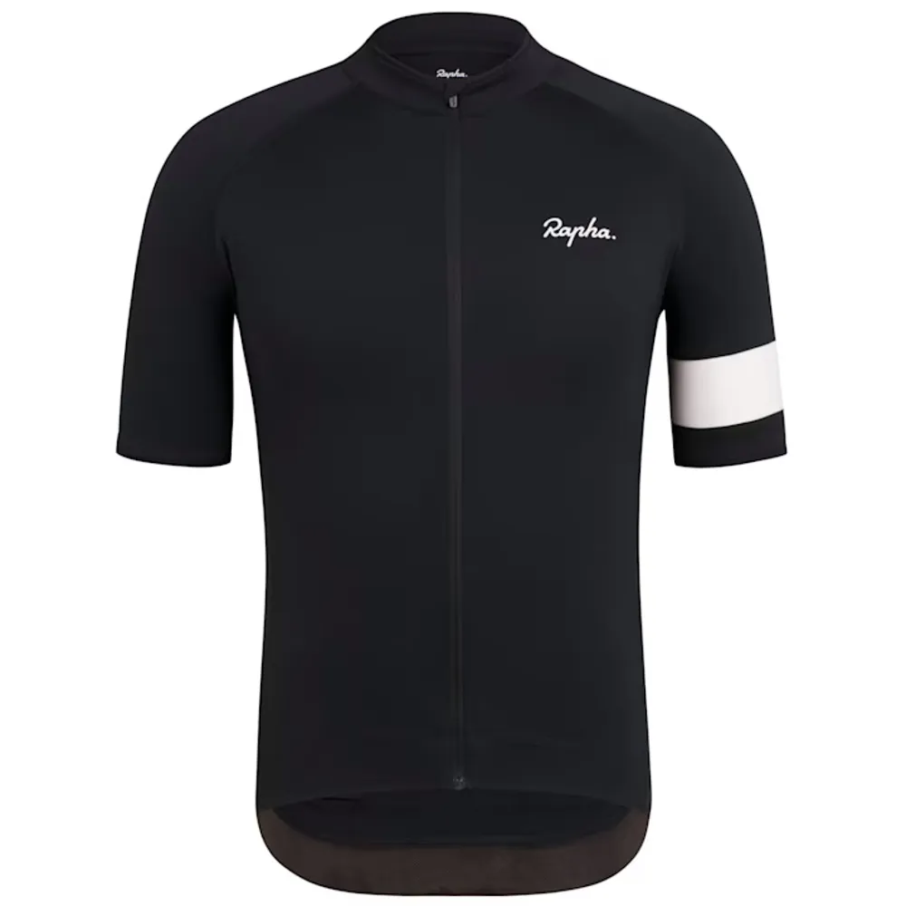 uPRISE Bikes Rapha Core Men's Cycling Short Sleeve Jersey - Black | Price match, 365 day return s, 18-Month Warranty, Finance Available & Free UK Delivery