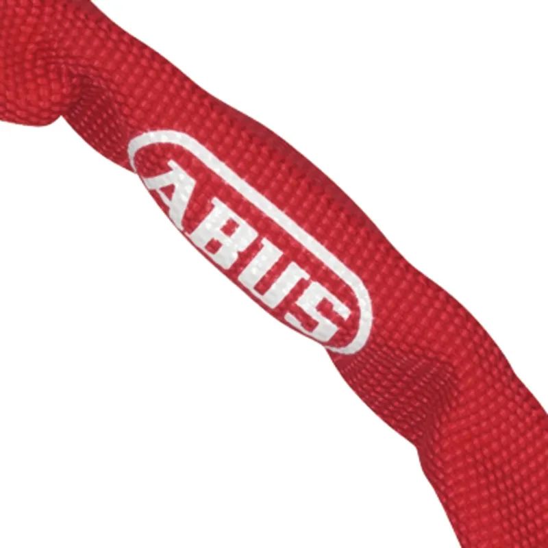 Abus 1500 Web Keyed Chain Lock - Red - 60cm-1