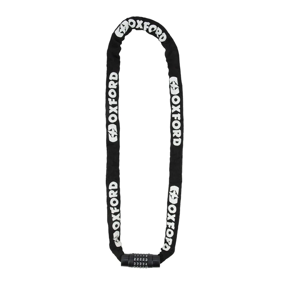 uPRISE Bikes Oxford Combi Chain 8 Combination Chain Lock - 8mm x 0.9m - Black | Price match, 365 day return s, 18-Month Warranty, Finance Available & Free UK Delivery