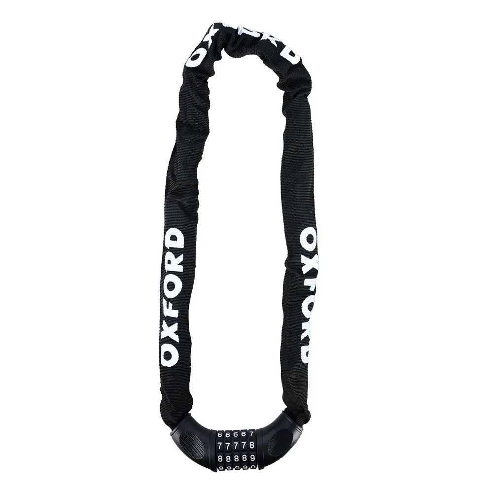 uPRISE Bikes Oxford Combi Chain 6 Combination Chain Lock - 900mm x 6mm - Black | Price match, 365 day return s, 18-Month Warranty, Finance Available & Free UK Delivery