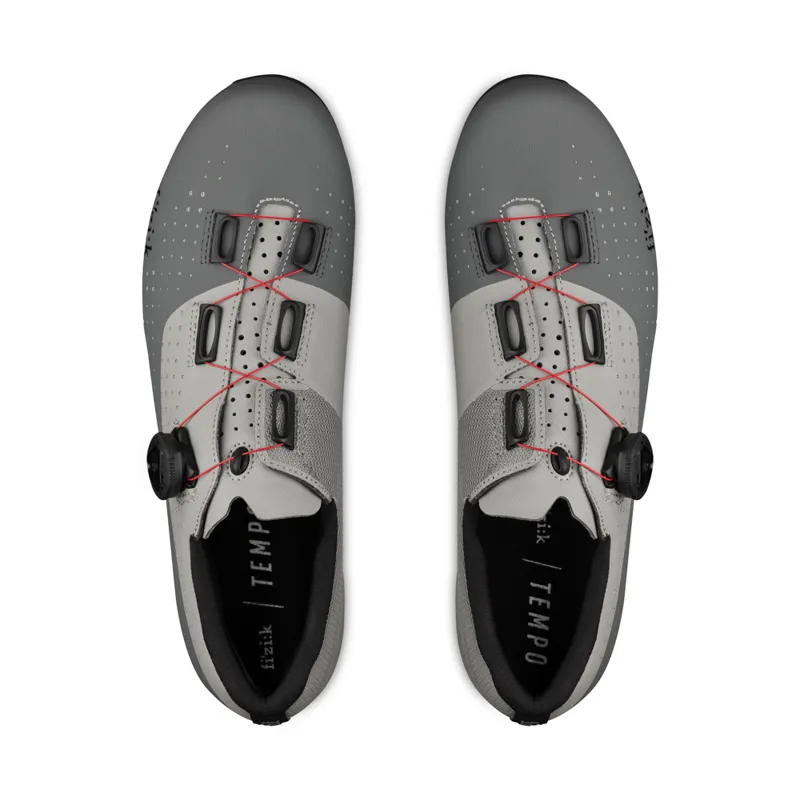 Fizik R5 Tempo Overcurve Road Shoes - Grey/Red-1