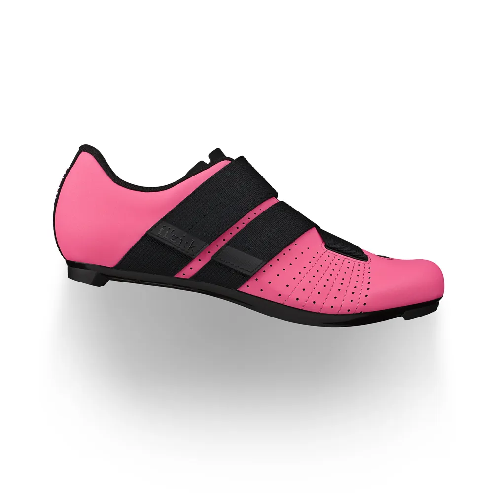 uPRISE Bikes Fizik R5 Tempo Powerstrap Road Shoes - Pink/Black | Price match, 365 day return s, 18-Month Warranty, Finance Available & Free UK Delivery