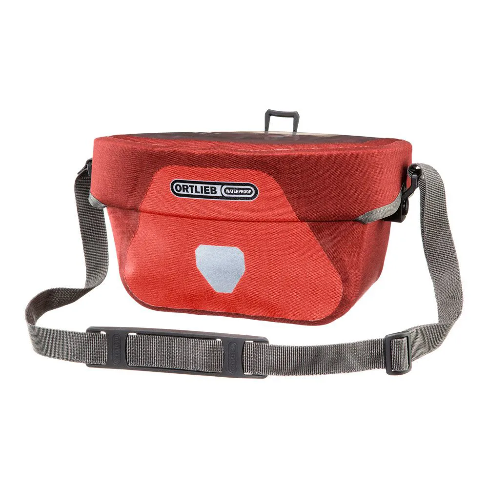 uPRISE Bikes Ortlieb Ultimate Six Plus Handlebar Bag - 5 Litre - Salsa/Dark Chili | Price match, 365 day return s, 18-Month Warranty, Finance Available & Free UK Delivery