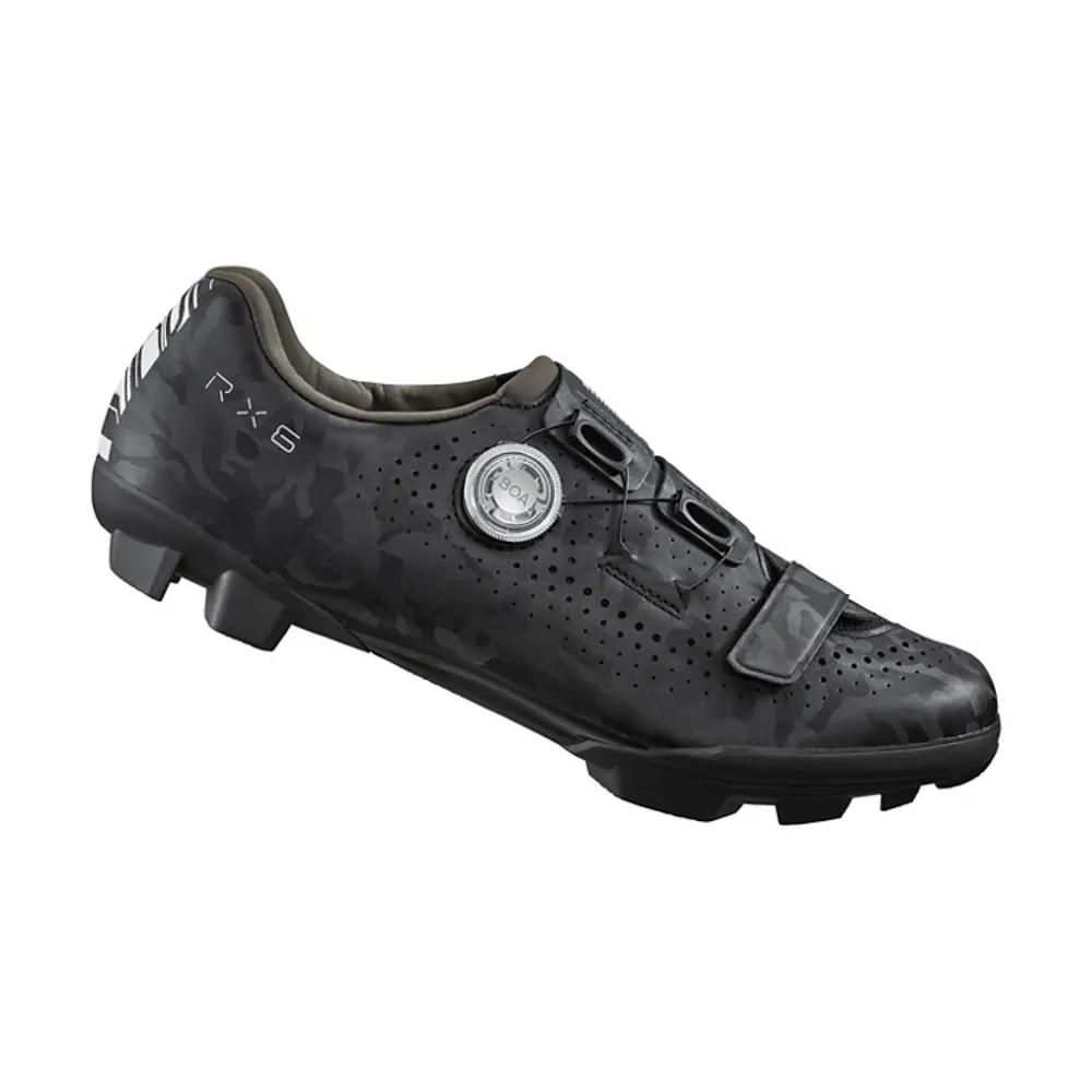 uPRISE Bikes Shimano RX600 Men's Clipless Gravel Road Shoes - Black | Price match, 365 day return s, 18-Month Warranty, Finance Available & Free UK Delivery