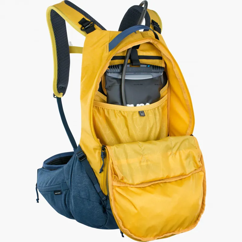 Evoc Trail Pro Protector 16 Litres Backpack - Curry/Denim-5