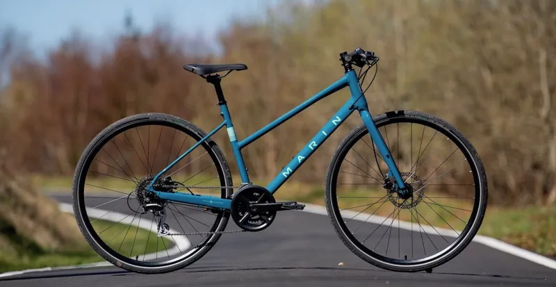 Marin Fairfax 2 ST 2024 Women's Hybrid Bike - Blue/Green-5