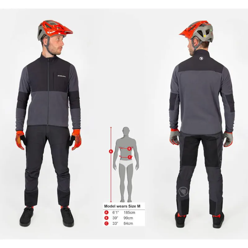 Endura Hummvee Men's Full Zip Fleece - Black-5