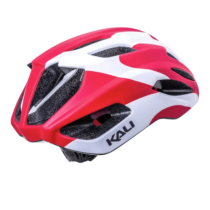 Kali Prime 2.0 Road Bike Helmet - Race Gloss Red/White-2