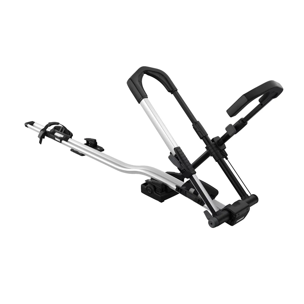 uPRISE Bikes Thule Upride Locking Upright Cycle Carrier - Black/Silver | Price match, 365 day return s, 18-Month Warranty, Finance Available & Free UK Delivery