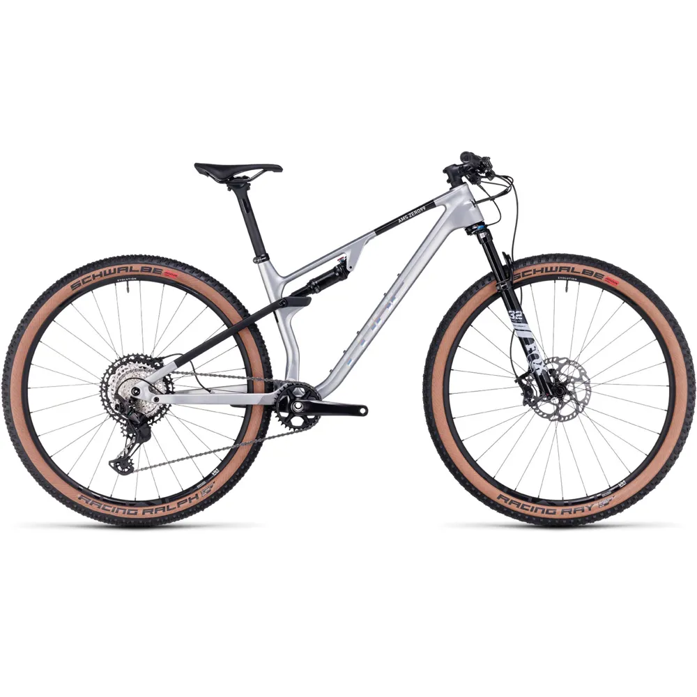 uPRISE Bikes Cube Ams Zero99 C:68x Race 29er Full Suspension MTB -Silver/Black | Price match, 365 day return s, 18-Month Warranty, Finance Available & Free UK Delivery