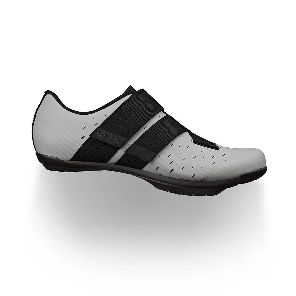 uPRISE Bikes Fizik X4 Terra Powerstrap Gravel Road Shoes - Grey/Black | Price match, 365 day return s, 18-Month Warranty, Finance Available & Free UK Delivery