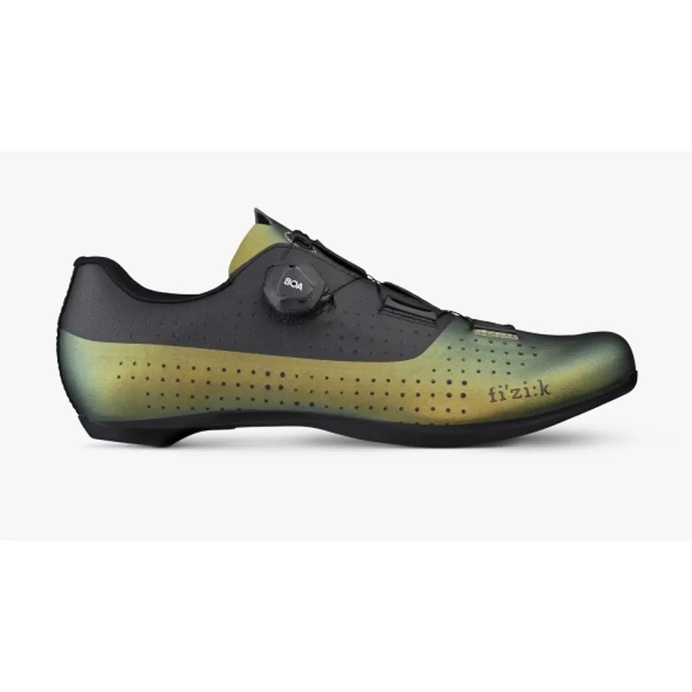 uPRISE Bikes Fizik R4 Tempo Overcurve Road Shoes - Iridescent Green/Black | Price match, 365 day return s, 18-Month Warranty, Finance Available & Free UK Delivery