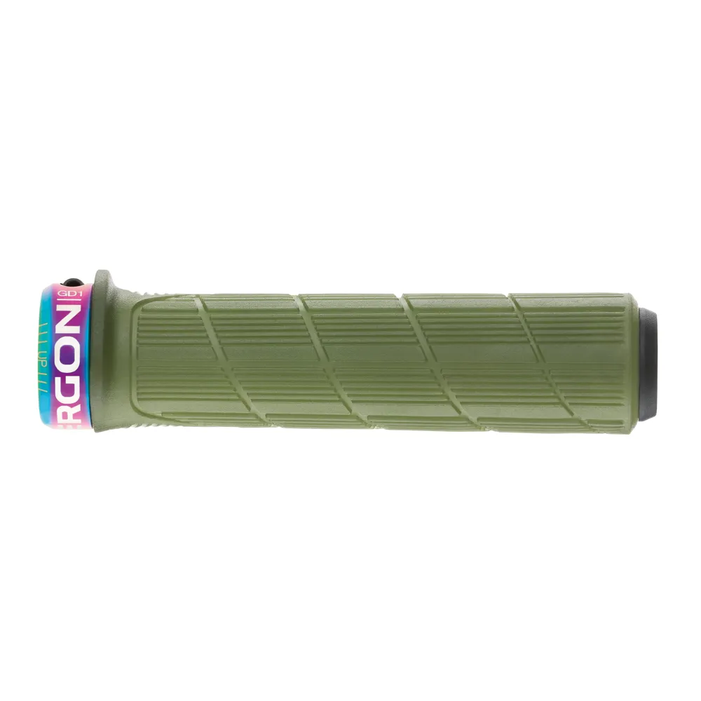 uPRISE Bikes Ergon GD1 Evo Factory MTB Grips - Moss/Oil Slick | Price match, 365 day return s, 18-Month Warranty, Finance Available & Free UK Delivery