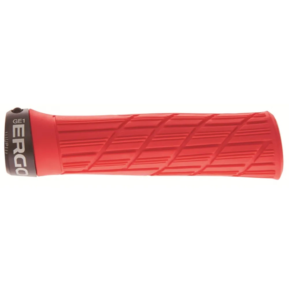 uPRISE Bikes Ergon GE1 Evo MTB Grips - Red | Price match, 365 day return s, 18-Month Warranty, Finance Available & Free UK Delivery