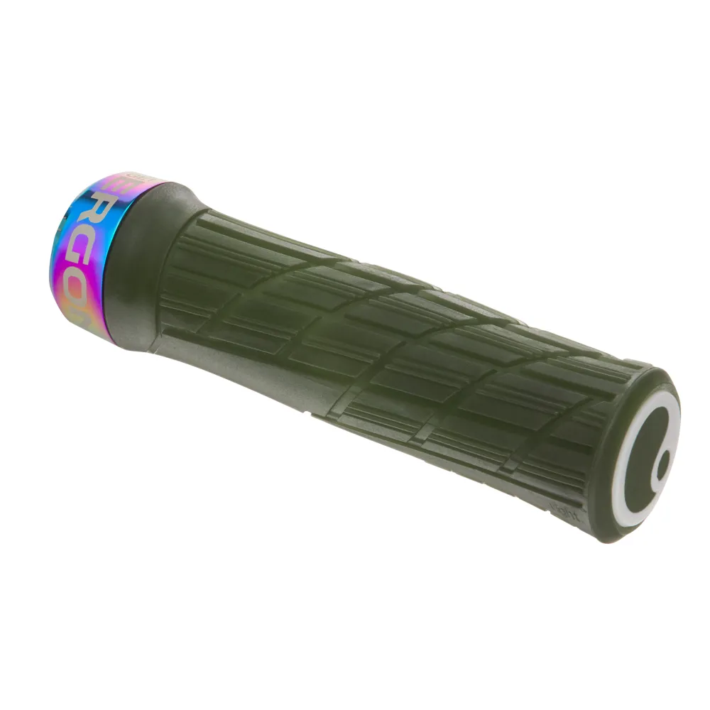 uPRISE Bikes Ergon GE1 Evo Factory MTB Grips - Moss/Oil Slick | Price match, 365 day return s, 18-Month Warranty, Finance Available & Free UK Delivery