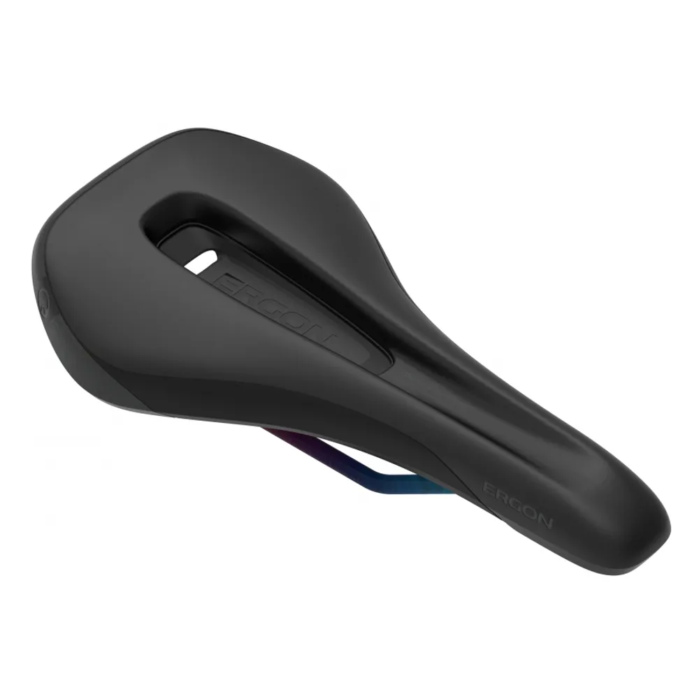 uPRISE Bikes Ergon SM Enduro Comp Men's Saddle - Black/Oil Slick | Price match, 365 day returns, 18-Month Warranty, Finance Available & Free UK Delivery