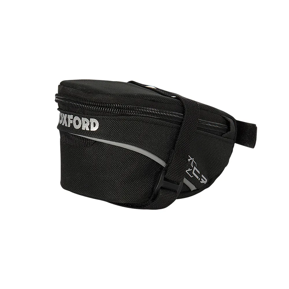 uPRISE Bikes Oxford C.7 Wedge Saddle Bag - 0.7 Litre - Black | Price match, 365 day returns, 18-Month Warranty, Finance Available & Free UK Delivery