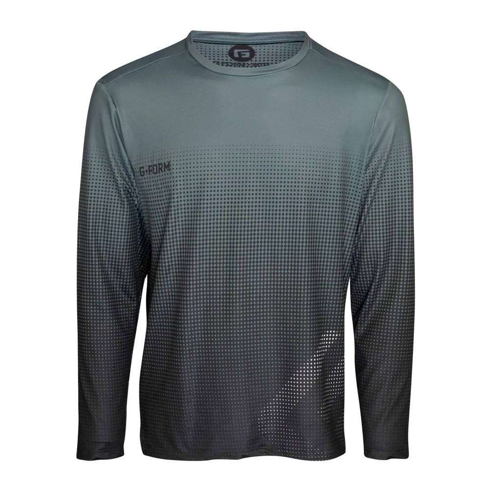 uPRISE Bikes G-Form Fade Men's Long Sleeve Jersey - Smoke | Price match, 365 day return s, 18-Month Warranty, Finance Available & Free UK Delivery