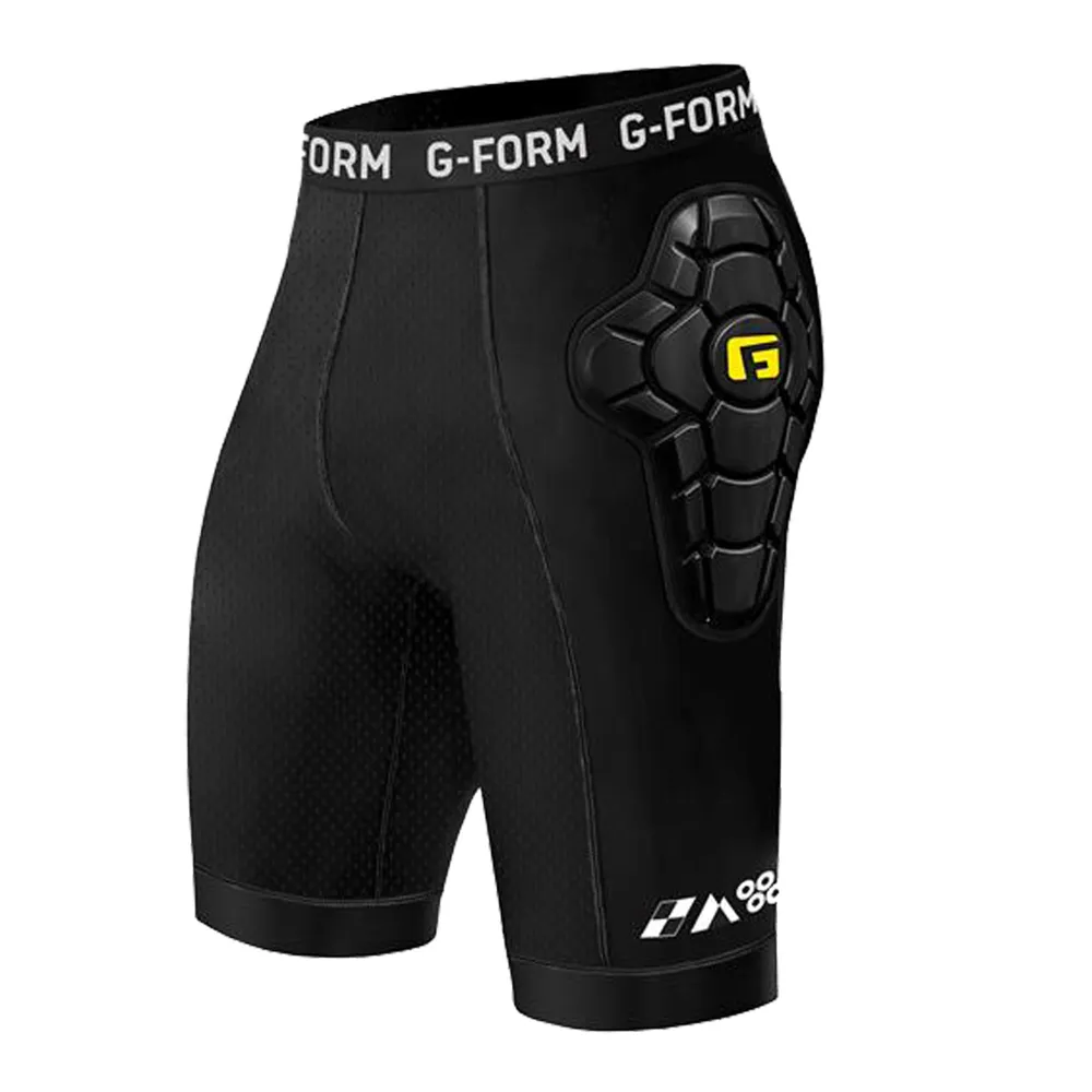 uPRISE Bikes G-Form EX-1 Youth Protective Liner Shorts - Black/Yellow | Price match, 365 day return s, 18-Month Warranty, Finance Available & Free UK Delivery