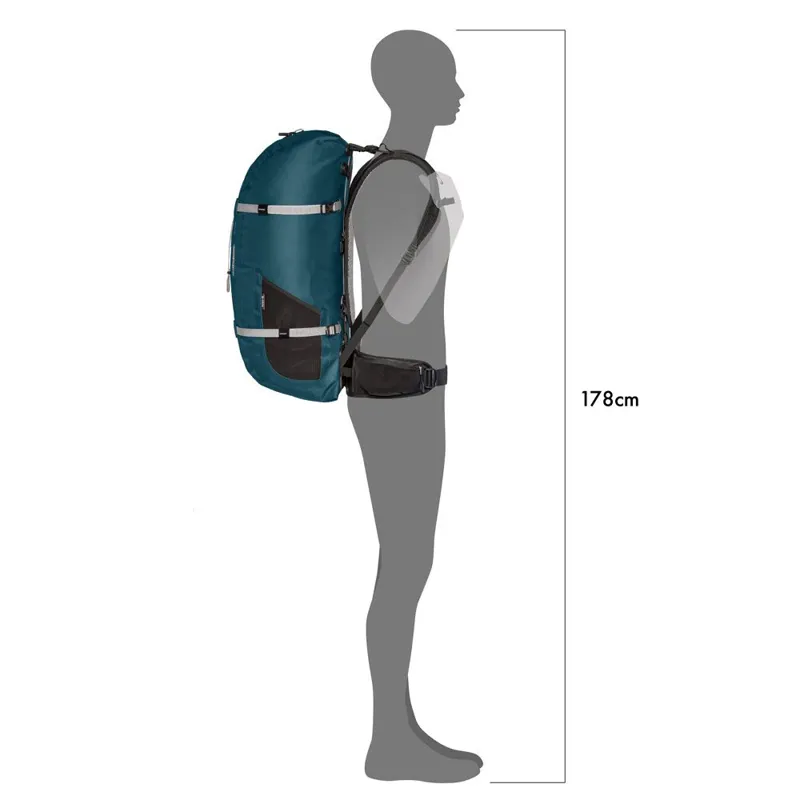 Ortlieb Atrack Waterproof Backpack - 45 Litre - Petrol-6