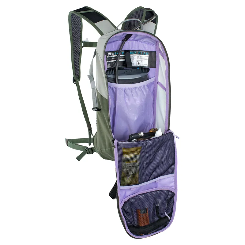 Evoc Ride Performance Backpack 8 Litre - Stone/Dark Olive-5