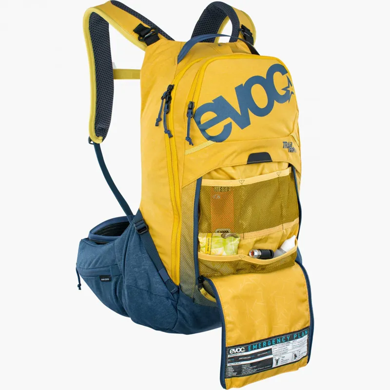 Evoc Trail Pro Protector 16 Litres Backpack - Curry/Denim-6