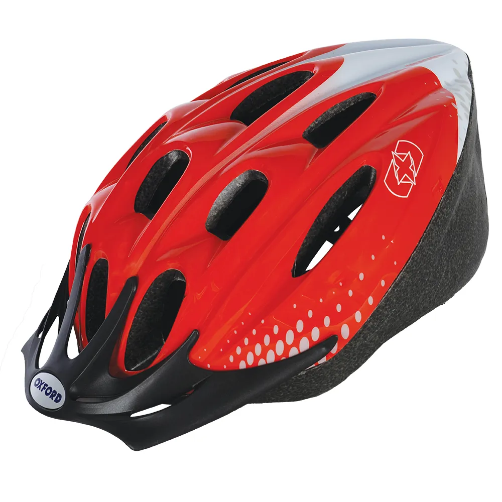 uPRISE Bikes Oxford F15 Hurricane MTB Helmet - Red/White | Price match, 365 day return s, 18-Month Warranty, Finance Available & Free UK Delivery